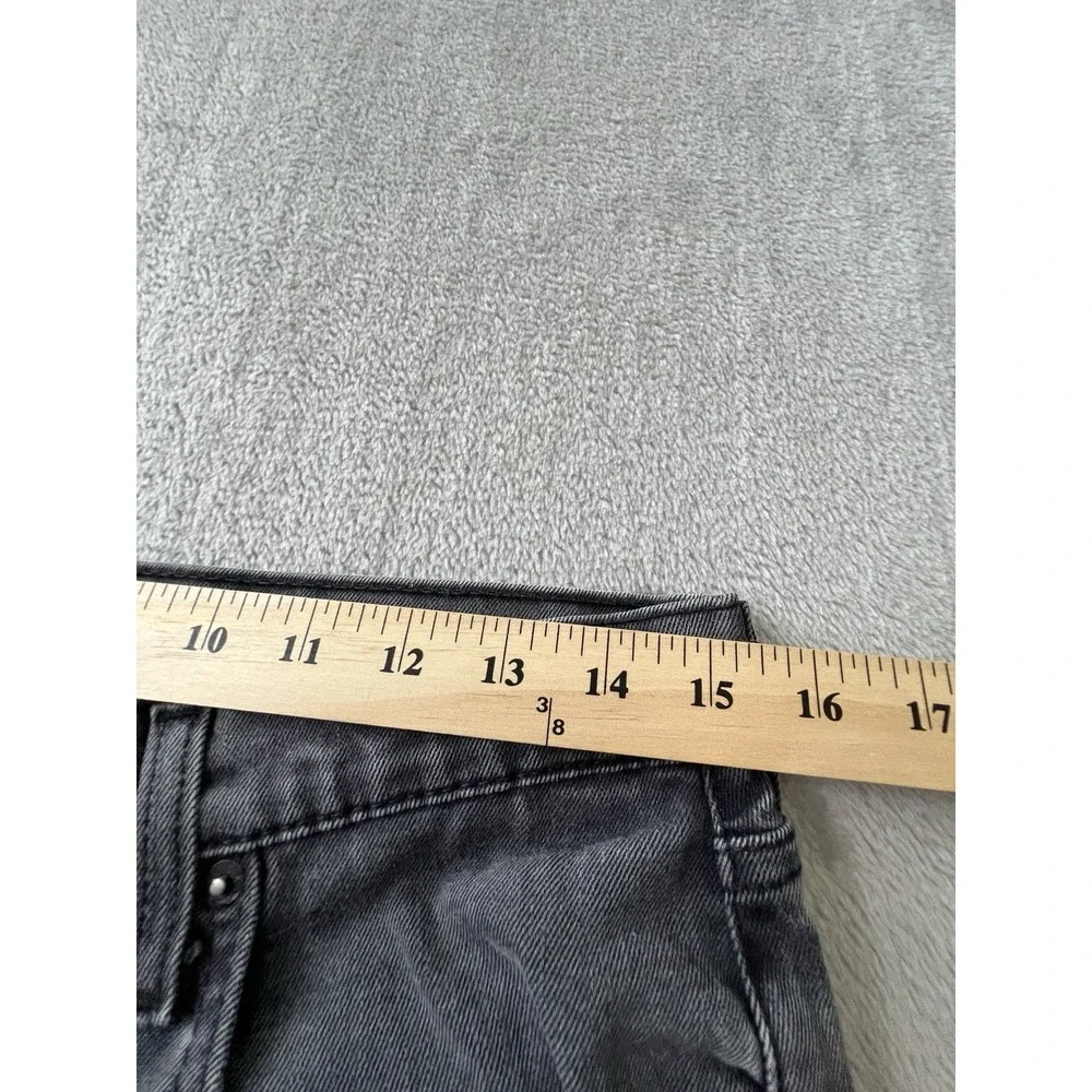 Levis 502 Mens Jeans 32x34 Gray Regular Taper Cotton Denim